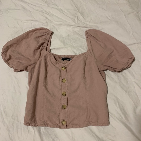 Abercrombie & Fitch Puff Sleeve Blouse - Picture 5 of 8